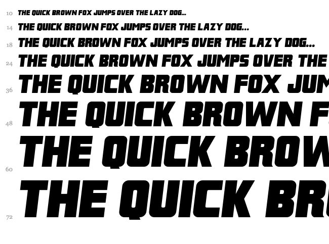 Franklin M54 font waterfall
